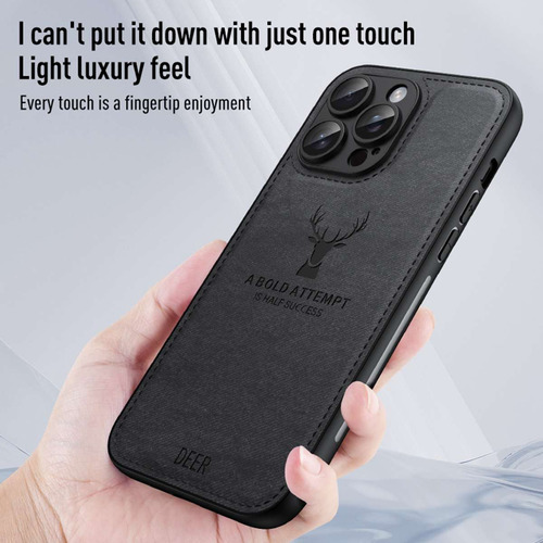 Funda Protectora Con Estampado De Tela De Cabeza De Ciervo Para iPhone X, Xs, Max, Xr, 11, 12, 13, 14, 15, 16, Pro, Max, 14, 15, 16, Pro, Plus, 15 Plu