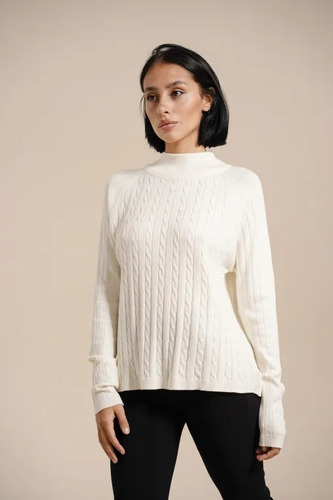 Sweater Hilo Bremer Mujer Ochitos Manga Larga 