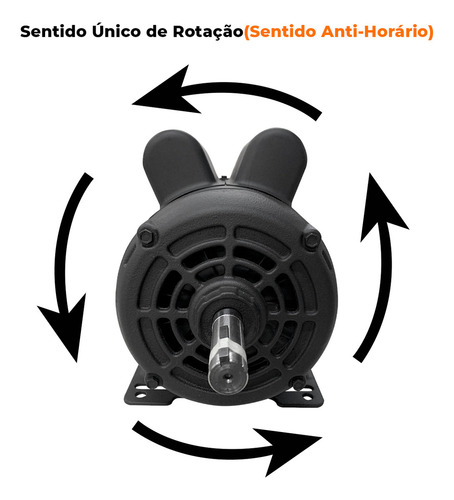 Motor Weg Betoneira 110v 220v 400 Litro 2cv Baixa Rotação 4p