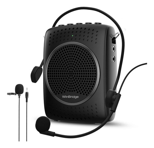 Juego De Micrófono Y Altavoz S309 Portátil Para Profesores Negro