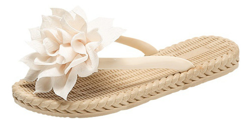 Sandalias Con Forma De Flor, Pantuflas Para Mujer