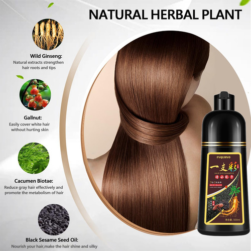 Shampoo De Tintura De Cabelo Castanho Claro Onilyua Para Y3