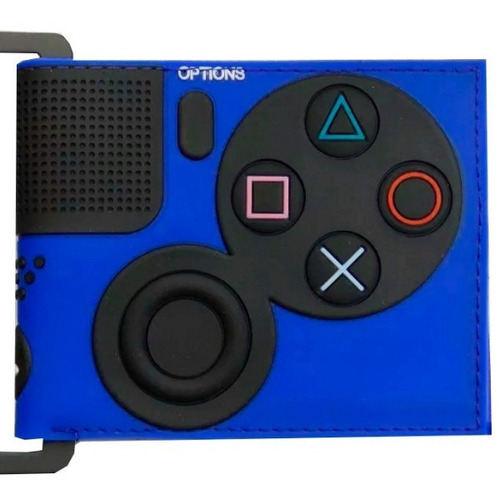 Billetera Playstation Consola Relieve Monedero Geek