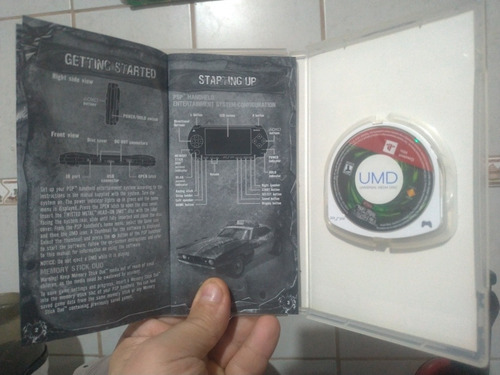 Jogo Psp Umd Twist Metal Head On Completo Impecável (Usado)