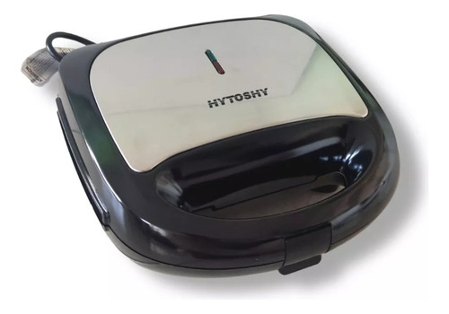 Sandwichera 3 En 1 Electrica Wafflera Tostadora 750w Hytoshy Acero Y Negro