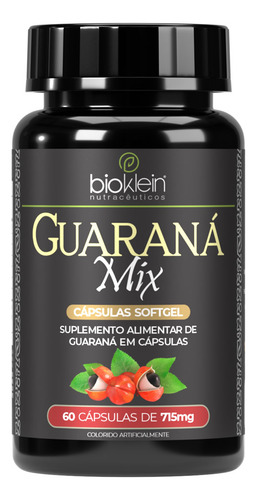Kit 3 Guaraná Com Açaí 60 Cápsulas Softgel Bioklein