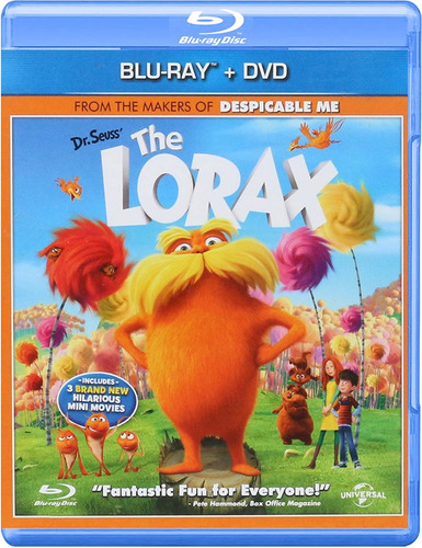 Película El Lórax | Blu Ray + Dvd Nuevo Original Sellado