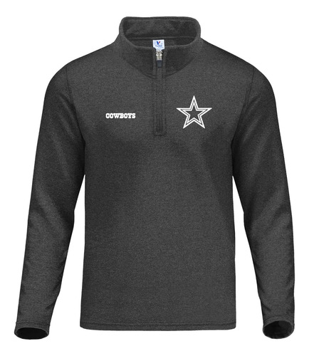 Sudadera Cierre 1/4 Cowboys De Dallas Vaqueros Nfl Mod. 01