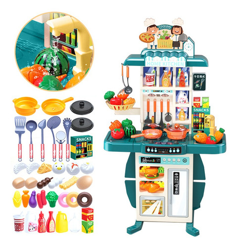 95cm Cocina Juguetes Para Niñas Con 54pzs Kit, Regalos Niños