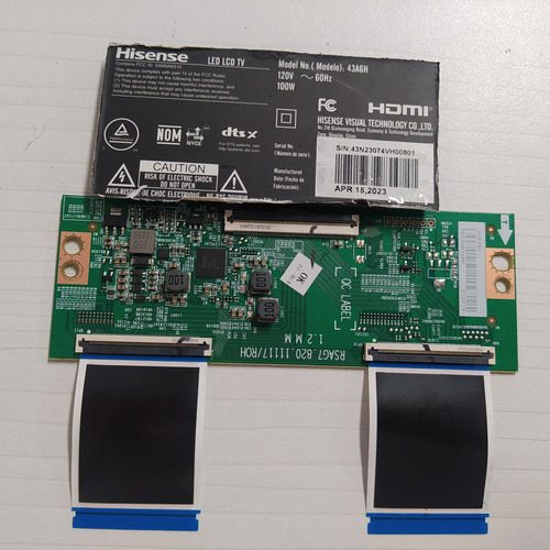 Tarjeta T-com Para Pantalla Hisense 43a6h (Usado)