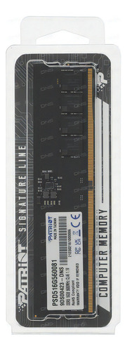 Memoria U-DIMM Patriot Signature Ddr5 de 16 GB/5600