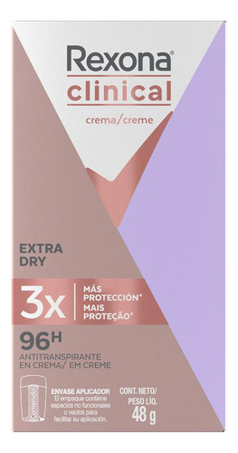 Antitranspirante Rexona Extra Dry Clinical De Mujer 48ml