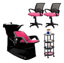 Comprar Bacha Lavacabezas + Sillónes + Carro Peluquería Kit Combo  