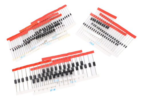 Kit Surtido De Diodos Rectificadores, 200 Piezas, Semiconduc