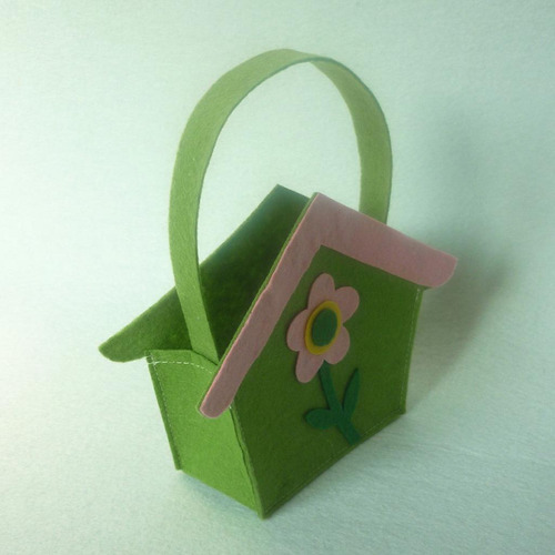 Casa De Pascua Flor Bolsa De Dulces Huevo Bolsas Bolsas De
