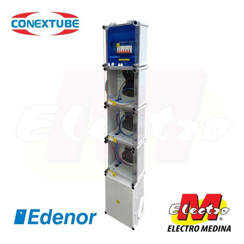 Gabinete 3 Medidor Edenor C/termi Conextube  Electro Medina