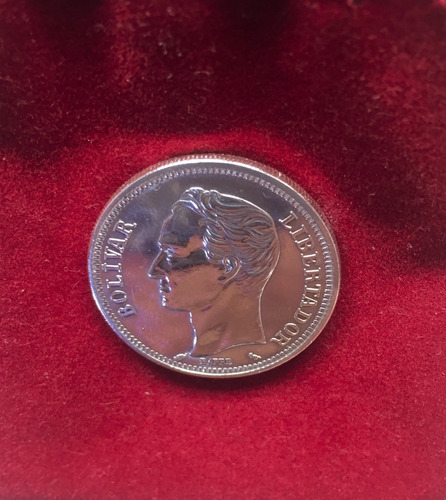 Moneda 2 Bolivares Plata 1965