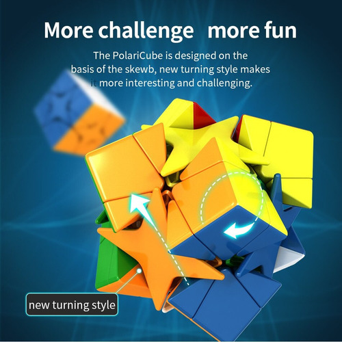Para Cubo Mágico Moyu Meilong Polaris Cube Stickerless