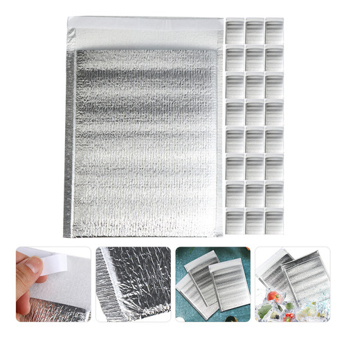100 Bolsas Aislantes De Papel De Aluminio Grueso Y Forro Ais