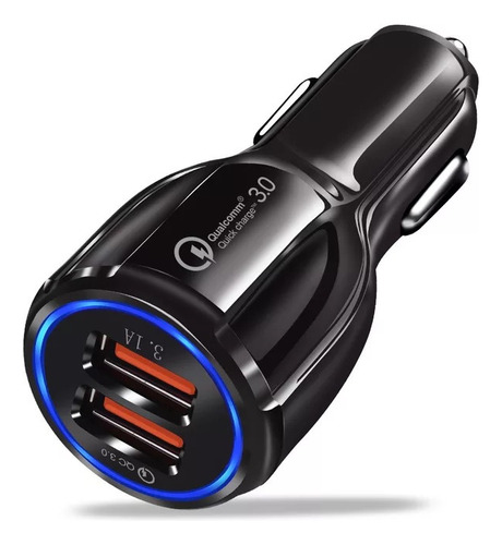 Cargador De Coche Qc 3.0 De Carga Rápida De Doble Puerto Par
