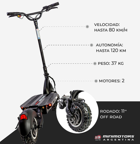 Monopatin Electrico Dualtron Ultra Minimotors 5400w 32ah