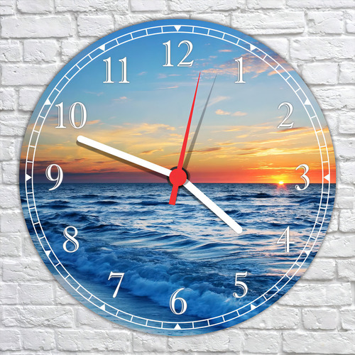 Reloj de pared Beach Sea Landscapes Nature Gg 50 cm G01