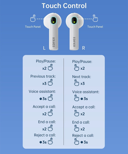 Imagem 7 de 10 de Fone De Ouvido Bluetooth Edifier Tws200t Mini Aptx