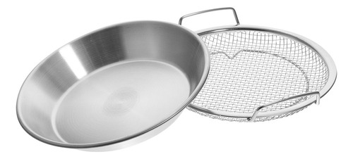Escurridor De Comida Frita, Bandeja De Malla Para Escurrir V