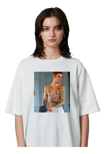 Remera Unisex Justin Bieber Aesthetic Algodón Personalizada