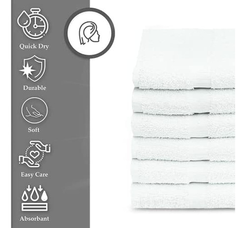 Gold Textiles 12 Piezas New White (20x40 Pulgadas) Mezcla De