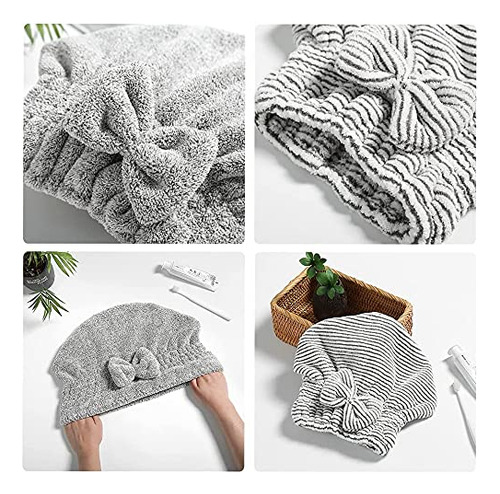 Para Gorro De Microfibra Para El Cabello, Suave Y
