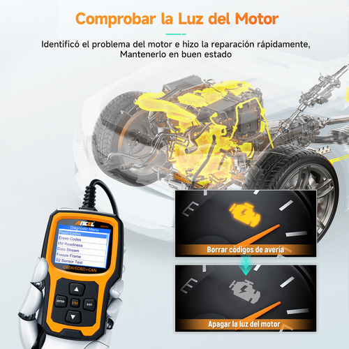 Ancel Ad410 Obd2 Scanner Lector De Códigos Check Engine