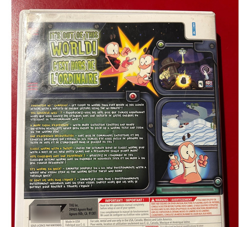 Worms A Space Oddity Nintendo Wii Oldskull Games (Usado)