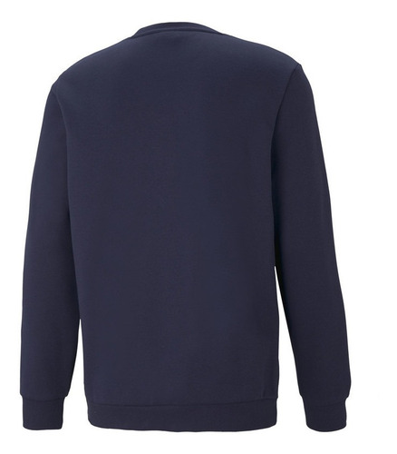 Imagen 2 de 2 de Poleron Crew Puma Ess Small Logo Crew Fl Azul Hombre
