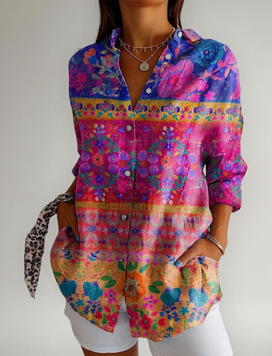 Camisas De Verano De Popular's, Modernas Con Estampado Anima