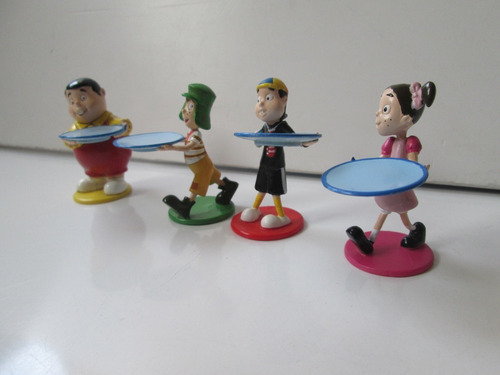 El Chavo Del 8 / 4 Figuras Del Juego Se Me Chispoteo Vintage