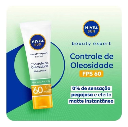 Kit 2 Nivea Protetor Facial Controle De Oleosidade Fps60 50g Mista Dia