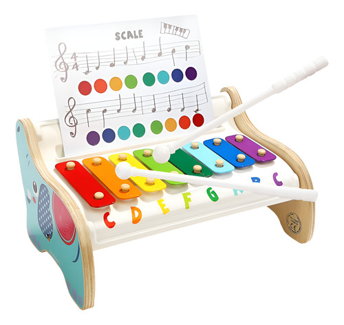 Instrumento Musical Infantil Xilófono De Elefante Didactico