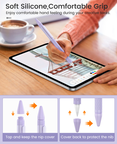 Funda De Silicona For Lápiz Apple Pencil De 1.ª Generación