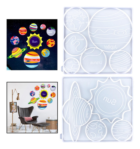 Molde De Resina Para Posavasos, 2 Uds., Alfombrilla Para