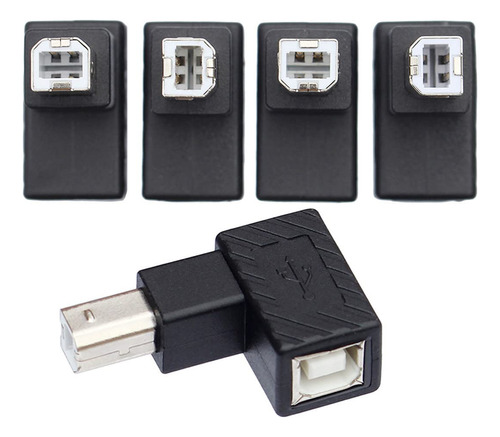 Adaptador Usb 2.0b Tipo De Macho A Hembra De 90grados Ngulo