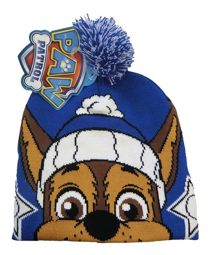 Gorro De Lana Con Pompón Infantil Paw Patrol Oficial