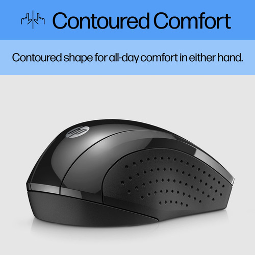 Mouse Sem Fio Hp X3000 G3 Preto 1600 Dpi Com Bateria De 15 M