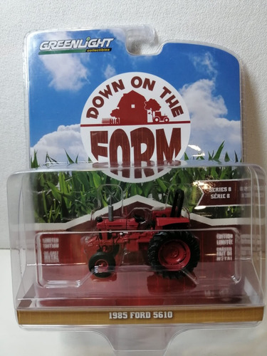 Tractor Rojo 1985 Ford 5610 Escala 1 64 Marca Greenlight 