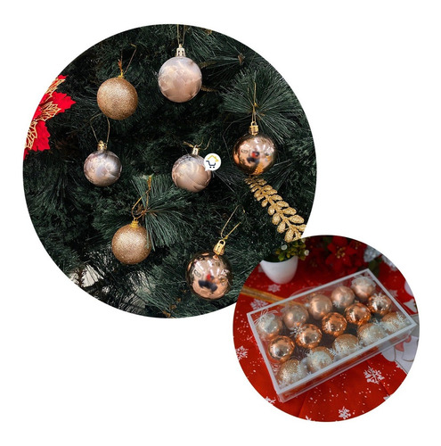 Bolas Navideñas X15 Esferas Decorativas Árbol Navidad A13648
