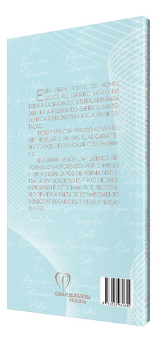 O Poder Dos Nomes Do Espírito Santo - Benjamin Keach - 13,5x20,75cm, De J., Vol. 1. Editorial Cpp, Capa Mole Em Português
