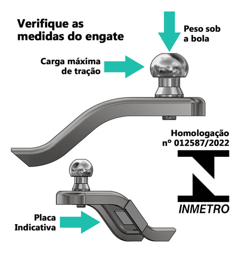 Engate Citroen C3 2023 A 2024 Tração 700kg Reboque Completo