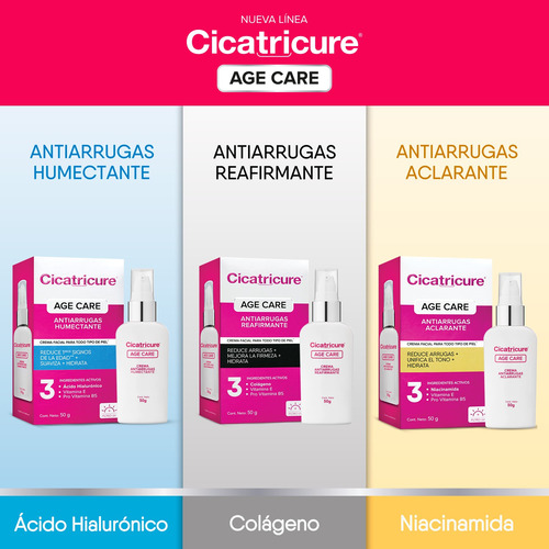 Cicatricure Age Care Crema Antiarrugas Aclarante 50g