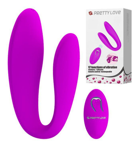 Vibrador Para Casais Com 12 Vibração E Controle - Letitia
