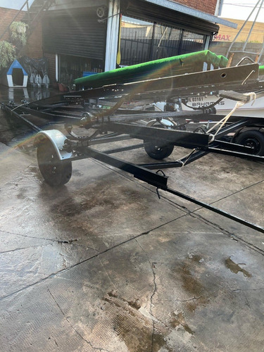 Imagen 2 de 9 de Trailer Pintado Doble T 80mm Cama Para Golpe Doble 4,90mts